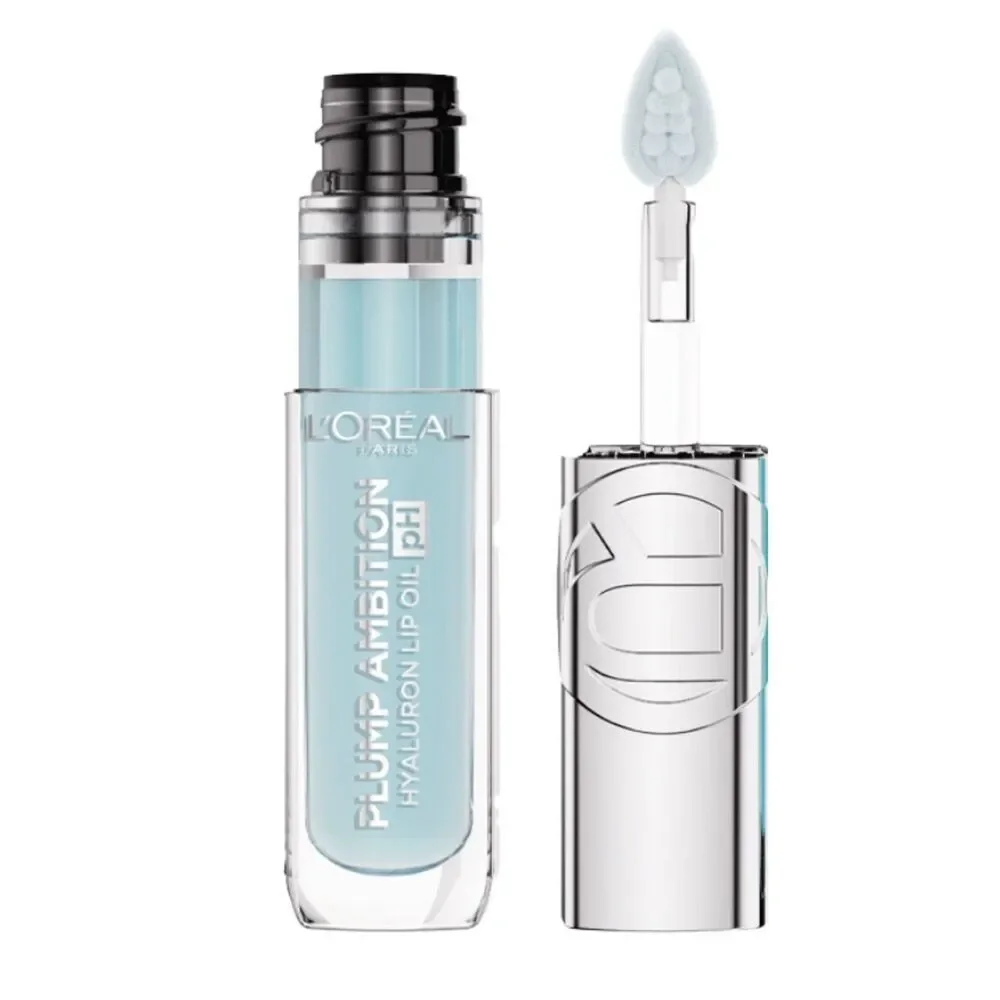🦋L'Oréal 113 Cristal Ice Plump Ambition Hyaluron Lip Oil New Full Size